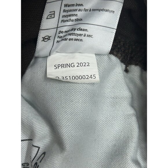 Carhartt Loose Fit Womens Carpenter Pants Size 14 TALL Brown Rugged Flex Work - Picture 7 of 7